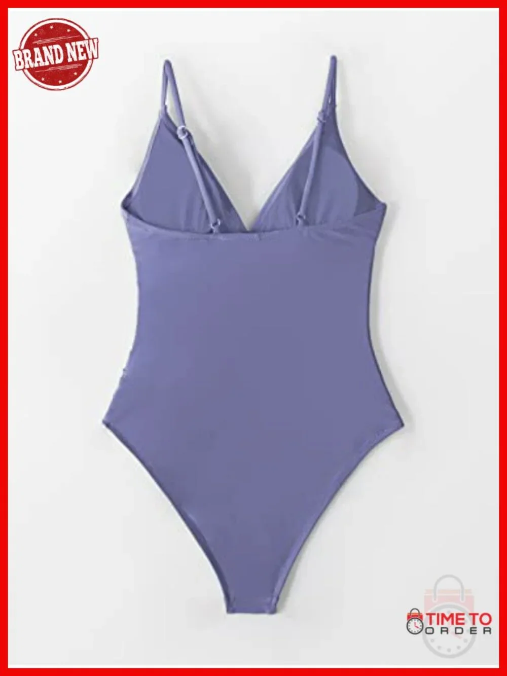 Women's One Piece Swimsuit Tummy Control V Neck Adjustable Straps Bathing Suit